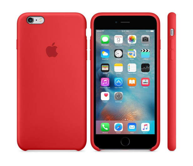 Apple iPhone 6s Plus Silicone Case czerwony - 259489 - zdjęcie 4